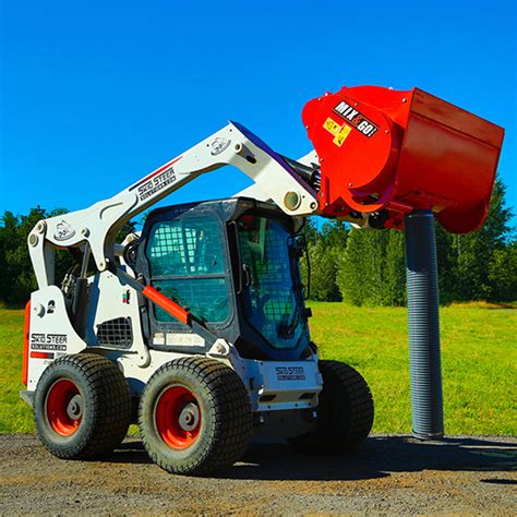 home made cement mixer for skid steer|cement mixer skid loader attachment.